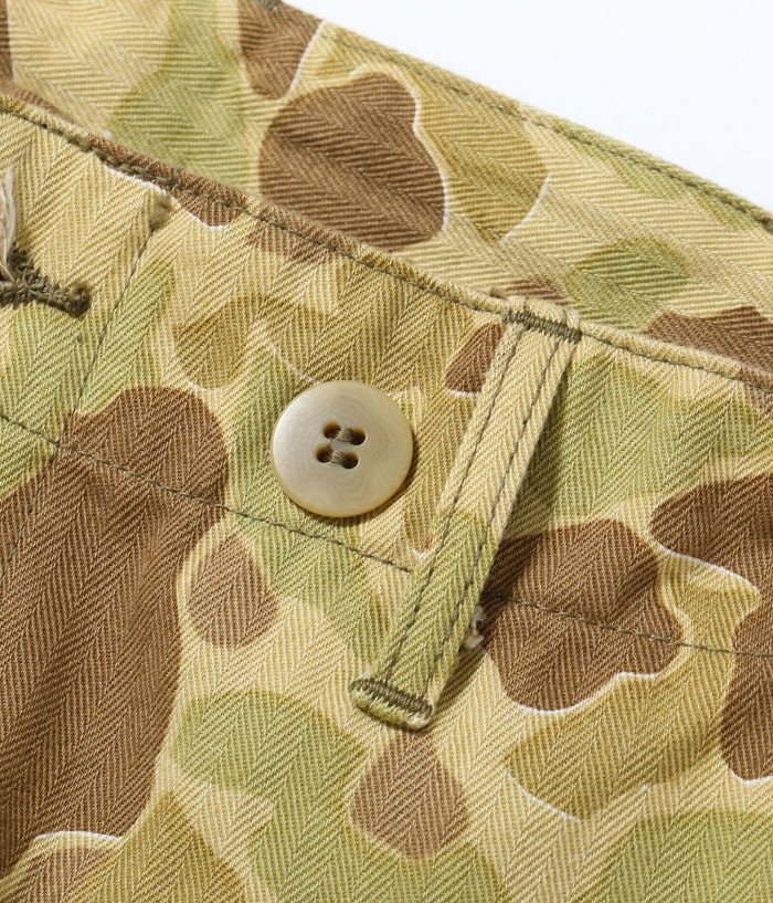 Lot No. BR42585 / TROUSERS, HERRINGBONE TWILL, CAMOUFLAGE
