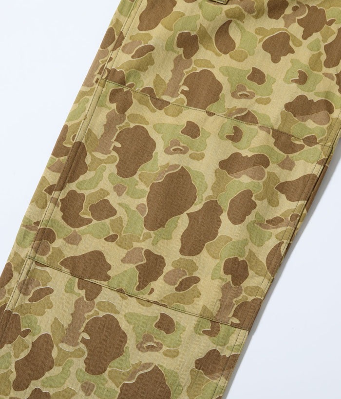 Lot No. BR42585 / TROUSERS, HERRINGBONE TWILL, CAMOUFLAGE