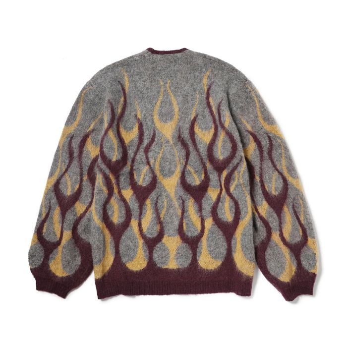 EVILACT FLAMES MOHAIR CARDIGAN