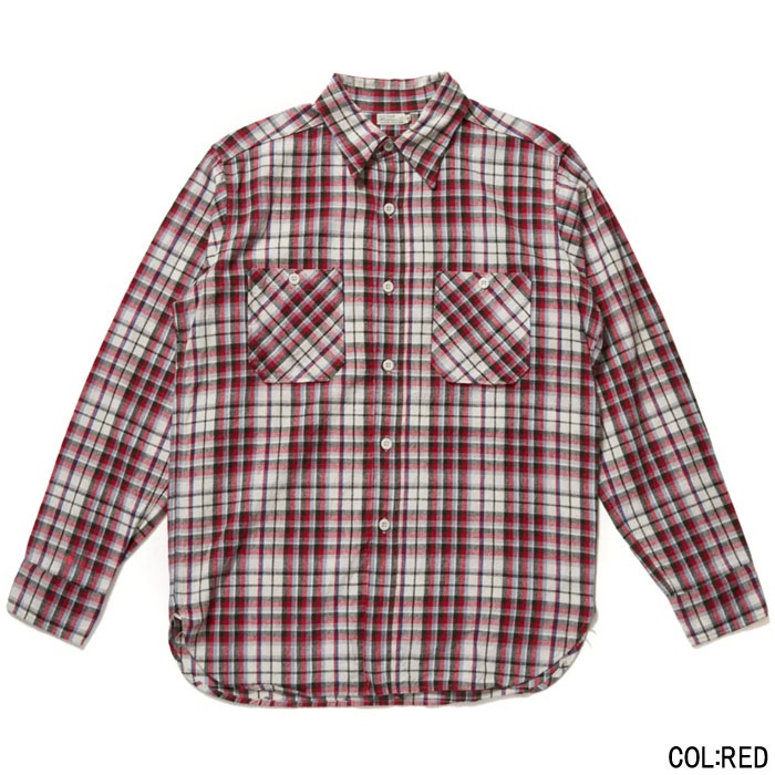Lot 3055 LONG SLEEVE CHECK WORK SHIRTS B�� 26SS