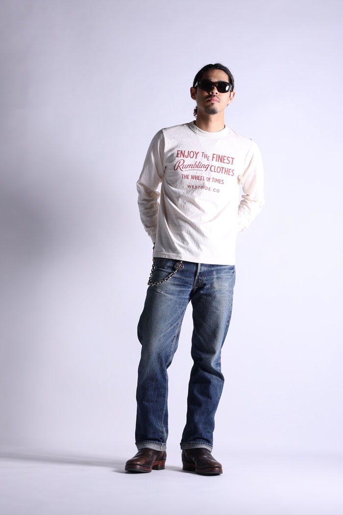VINTAGE PRINT LONG TEE.26-03