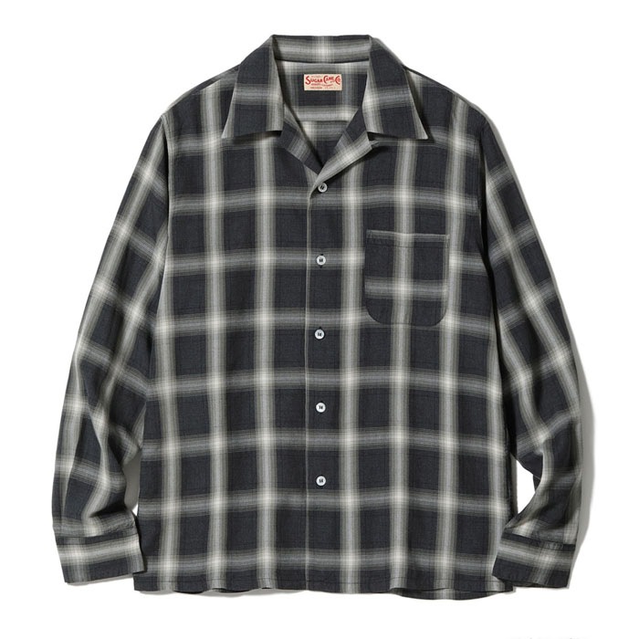 Lot No. SC29377 / RAYON COVERT CHECK OPEN SHIRT