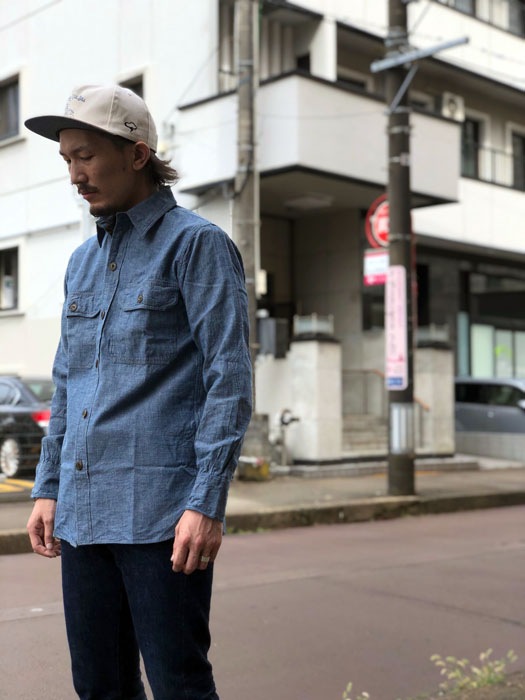 MFSC"WATERFRONT SURPLUS"5oz BLUE CHAMBRAY"M37 SNIPES"