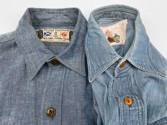 MFSC"WATERFRONT SURPLUS"5oz BLUE CHAMBRAY"M37 SNIPES"