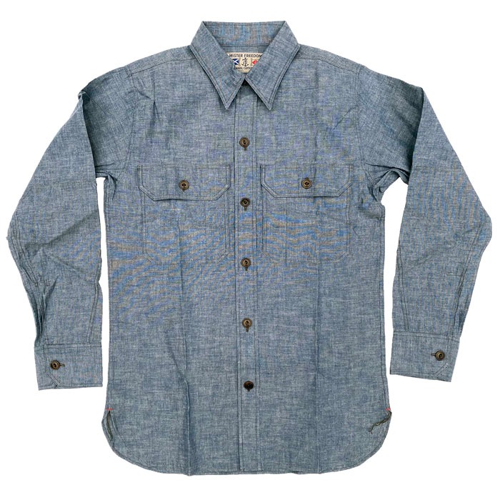 MFSC"WATERFRONT SURPLUS"5oz BLUE CHAMBRAY"M37 SNIPES"
