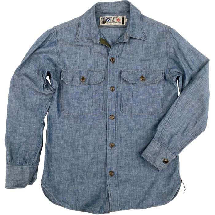 MFSC"WATERFRONT SURPLUS"5oz BLUE CHAMBRAY"M37 SNIPES"
