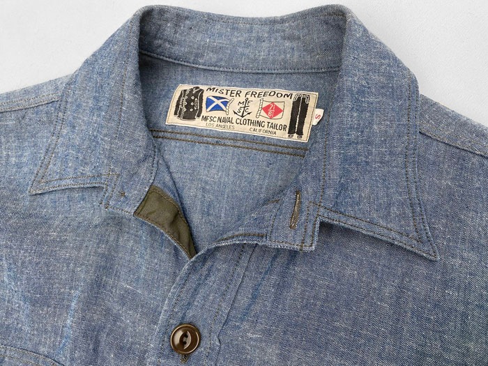 MFSC"WATERFRONT SURPLUS"5oz BLUE CHAMBRAY"M37 SNIPES"