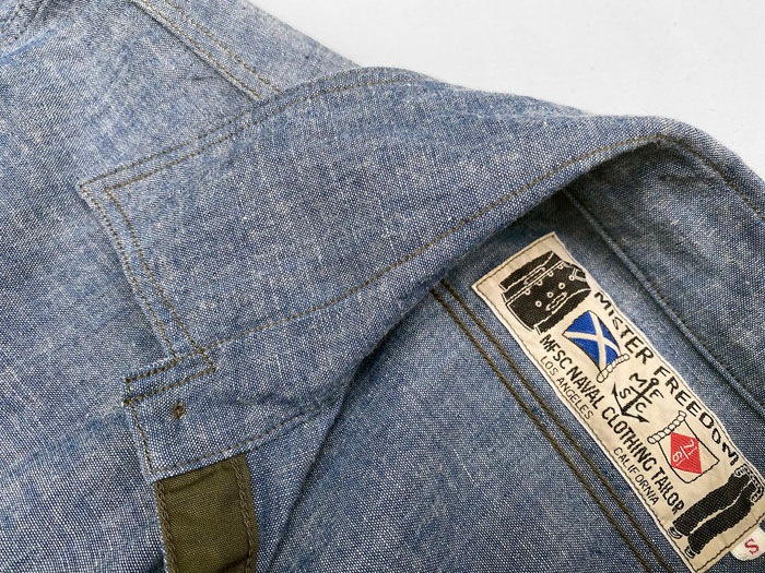 MFSC"WATERFRONT SURPLUS"5oz BLUE CHAMBRAY"M37 SNIPES"