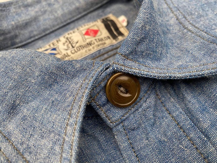 MFSC"WATERFRONT SURPLUS"5oz BLUE CHAMBRAY"M37 SNIPES"