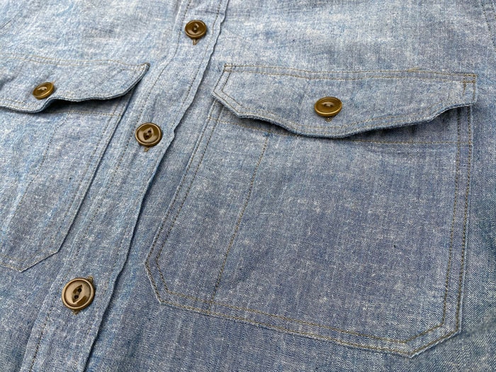 MFSC"WATERFRONT SURPLUS"5oz BLUE CHAMBRAY"M37 SNIPES"
