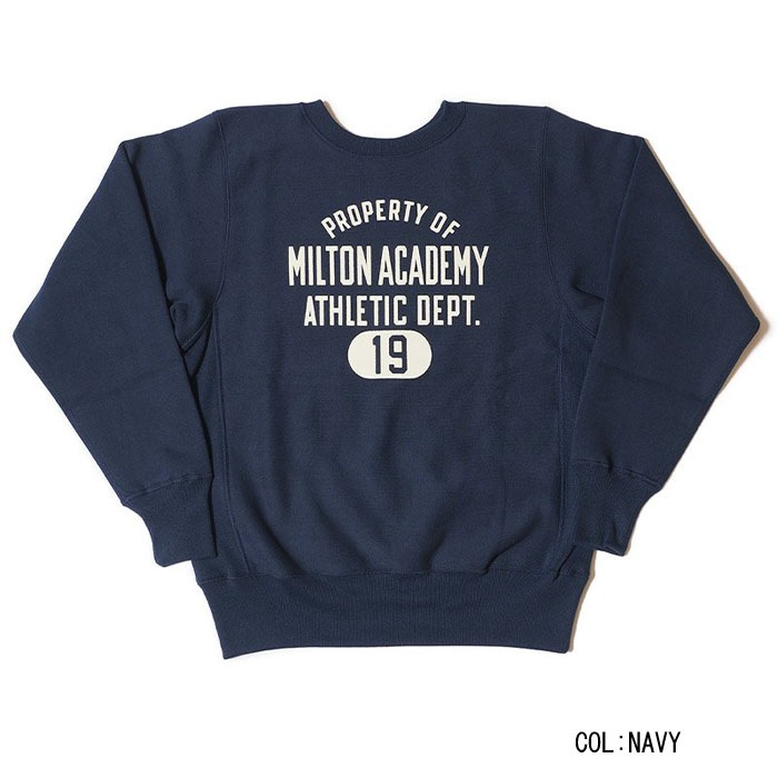 WAREHOUSE ウエアハウス Lot 483 MILTON ACADEMY Lot 483 MILTON ACADEMY | WAREHOUSE,SWEAT・HOODIE | WESTERN