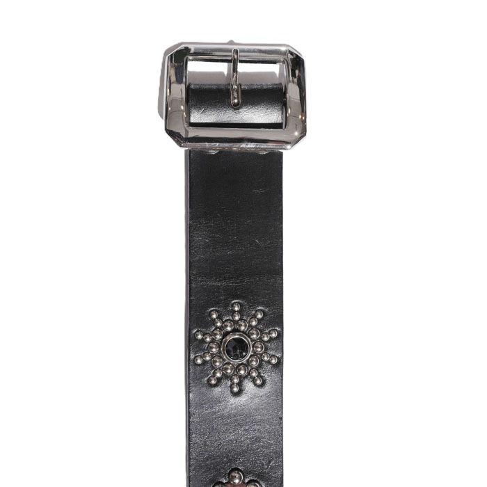 JEWEL STUDDED LEATHER BELT��40mm "Peanuts Pattern"