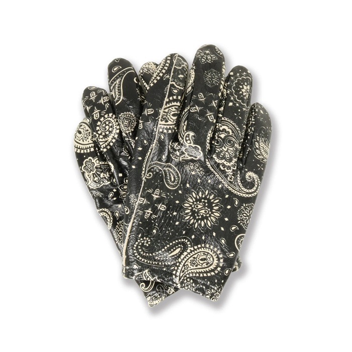 LAMP GLOVES -UTILITY GLOVE SHORTY-PAISLEY BLACK