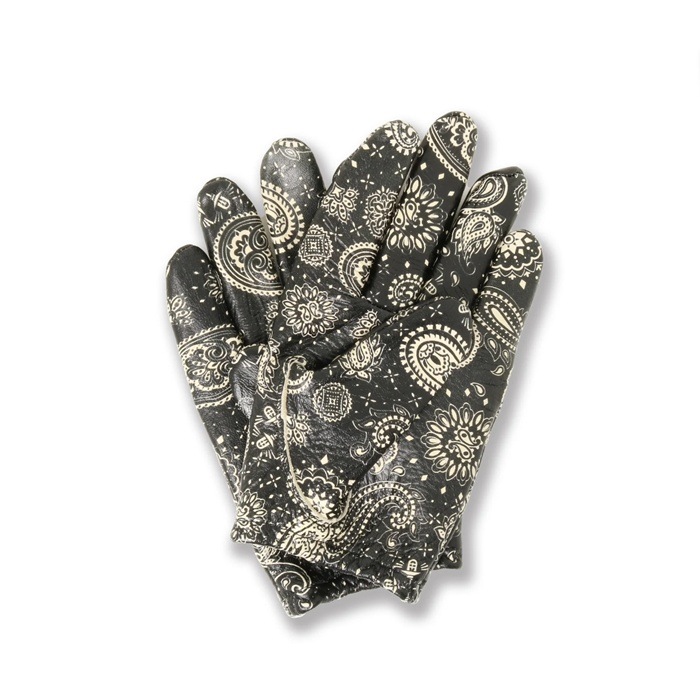 LAMP GLOVES -UTILITY GLOVE SHORTY-PAISLEY BLACK