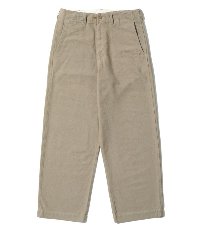 Lot No. MO42557 / MODUCT BAGGY TROUSERS, COTTON, DESERT STORM, KHAKI, TYPE-�� 