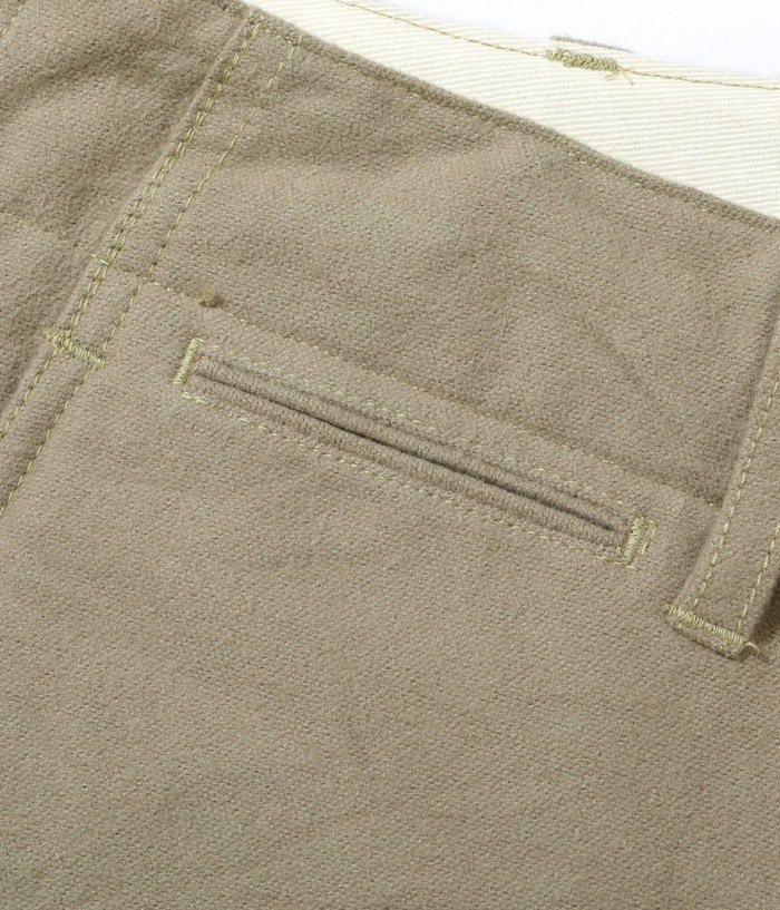 Lot No. MO42557 / MODUCT BAGGY TROUSERS, COTTON, DESERT STORM, KHAKI, TYPE-�� 
