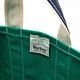 Deluxe Tote Bag/ Green Body x Navy Handle