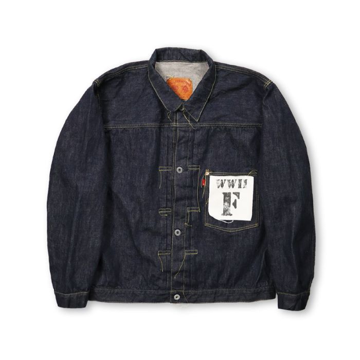 WWII Model Brown Cotton Denim Jacket (One Wash)