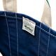 Deluxe Tote Bag/ Navy Body x Green Handle