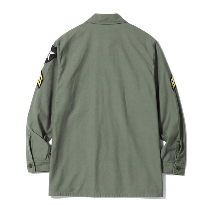 Lot No. BR29586 / SHIRT MAN'S COTTON SATEEN OLIVE GREEN SHADE107 ��DEMILITARIZED ZONE��