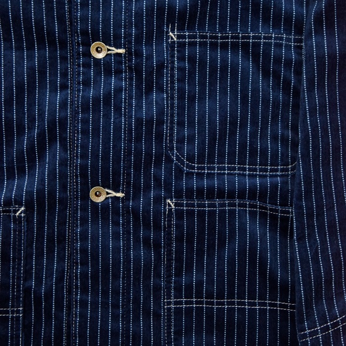 INDIGO WABASH CORDUROY CHORE JACKET 2015-11
