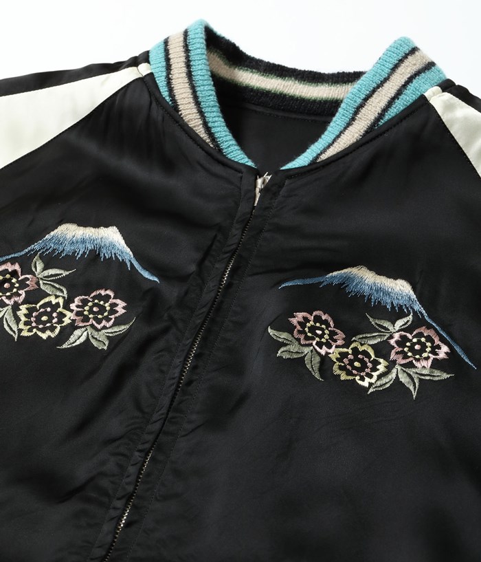 Lot No. TT15712-119 / Acetate Souvenir Jacket TOYO ENTERPRISE 60th Anniversary Special Edition ��WHITE SNAKE�� �� ��JAPAN MAP & SNAKE��