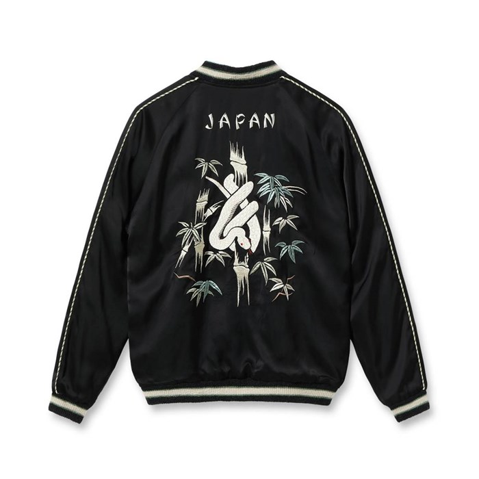 Lot No. TT15712-119 / Acetate Souvenir Jacket TOYO ENTERPRISE 60th Anniversary Special Edition ��WHITE SNAKE�� �� ��JAPAN MAP & SNAKE��