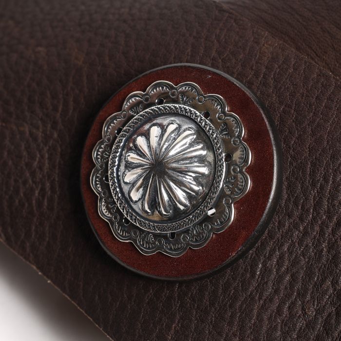 LT-0133 LEATHER STITCHED DEERSKIN BAG