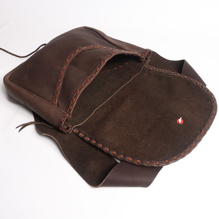 LT-0133 LEATHER STITCHED DEERSKIN BAG