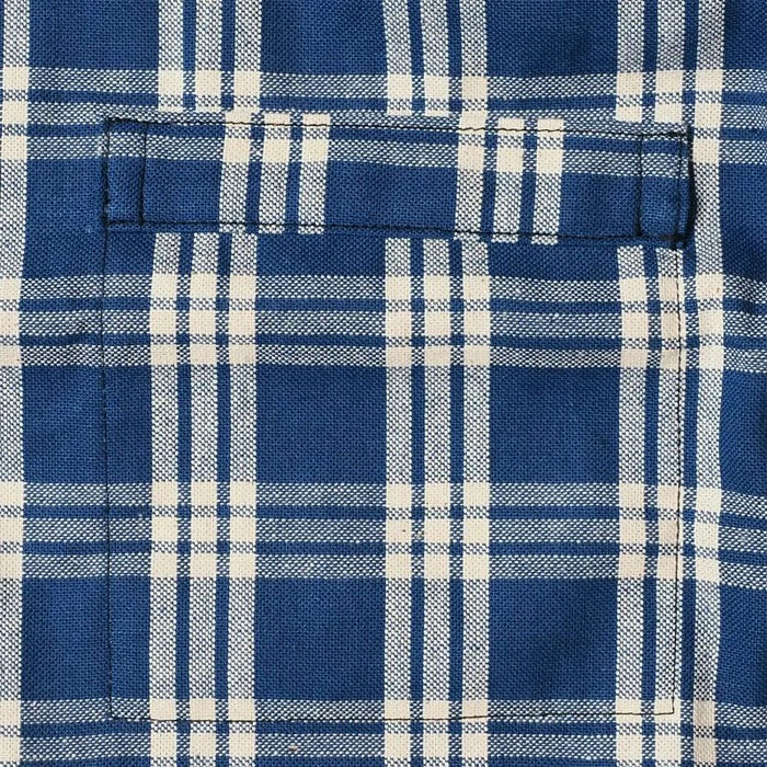 Lot 2231 1900��S INDIGO BLUE and WHITE CHECK BLOUSE