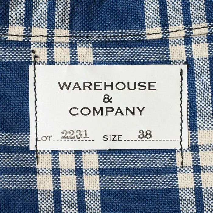 Lot 2231 1900��S INDIGO BLUE and WHITE CHECK BLOUSE