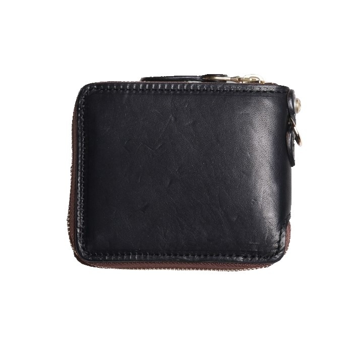 BILLFORD ROUND ZIP VINTAGE HORSEHIDE