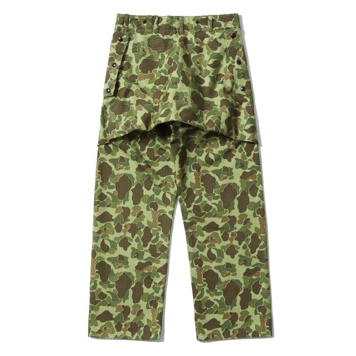 Lot No. BR42634 / U.S. MARINE CORPS TROUSERS, HERRINGBONE, CAMOUFLAGED P-44