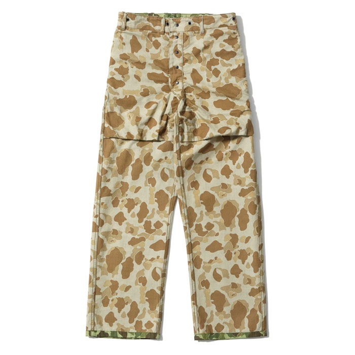 Lot No. BR42634 / U.S. MARINE CORPS TROUSERS, HERRINGBONE, CAMOUFLAGED P-44