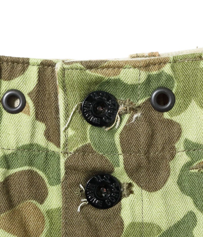 Lot No. BR42634 / U.S. MARINE CORPS TROUSERS, HERRINGBONE, CAMOUFLAGED P-44