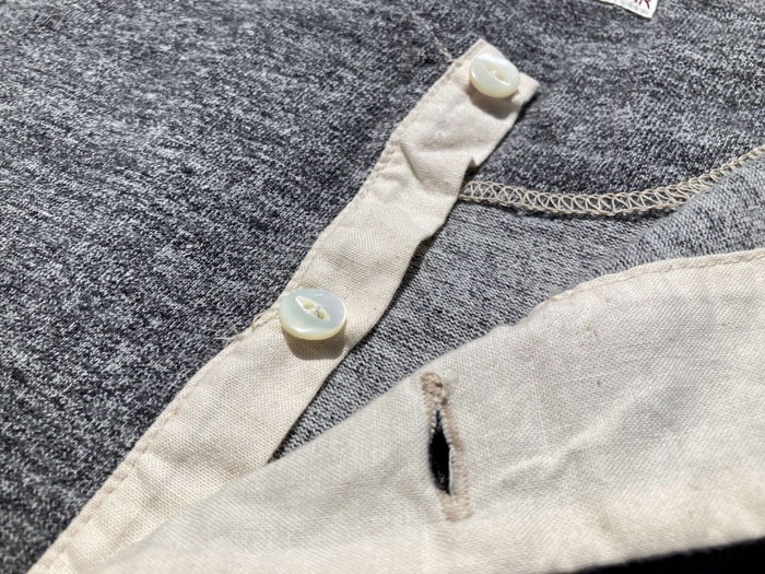 SUGAR VALLEY 22TH LTD OIL CO. PRINT LOOP WHEEL SHORT SLLEVE HENLEY