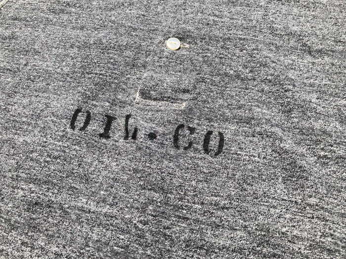 SUGAR VALLEY 22TH LTD OIL CO. PRINT LOOP WHEEL SHORT SLLEVE HENLEY