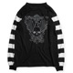 POWER DRY BORDER SLEEVE LONG TEE