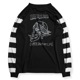 POWER DRY BORDER SLEEVE LONG TEE
