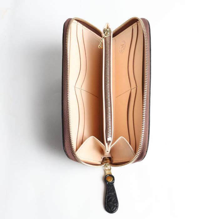 WALLET ROUND ZIP 2 AMERICAN BISON