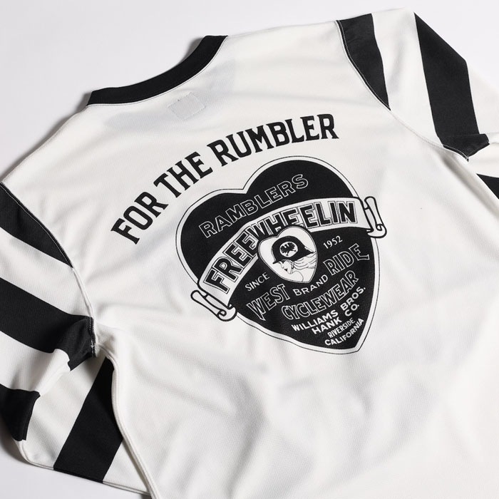 POWER DRY BORDER SLEEVE LONG TEE