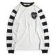 POWER DRY BORDER SLEEVE LONG TEE