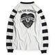 POWER DRY BORDER SLEEVE LONG TEE