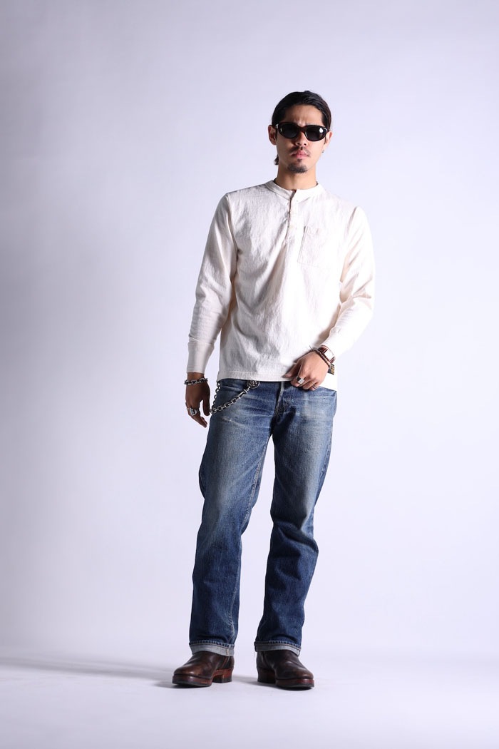 VINTAGE HENLY NECK LS