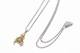 TEDDY PEANUTS (brass) silver chain