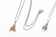 TEDDY PEANUTS (brass) silver chain