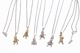 TEDDY PEANUTS (brass) silver chain