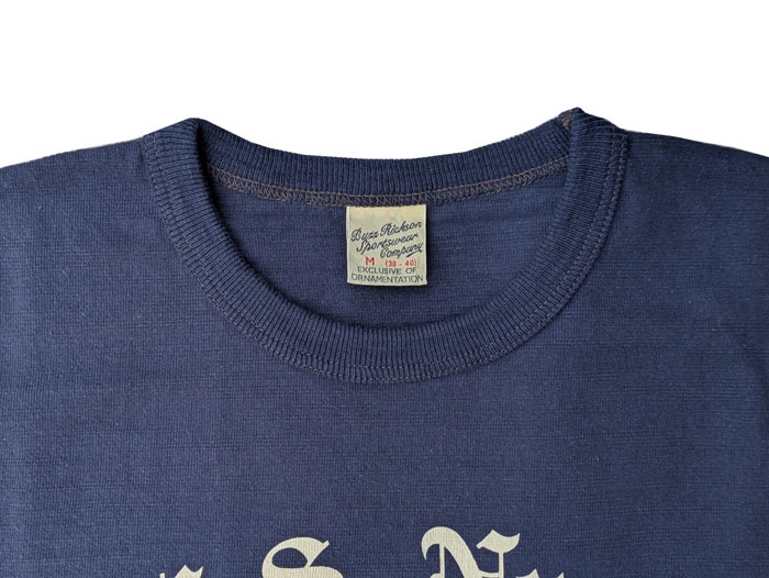 Lot No. BR79727 / BUZZ RICKSON'S SLUB YARN T-SHIRT "USN GREAT LAKES"
