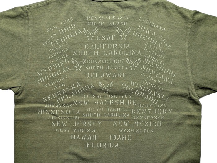 Lot No. BR79779/ BUZZ RICKSON'S S/S T-SHIRT "AIR BASE STENCIL"