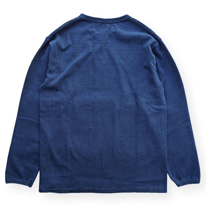 Lot 58001IND HEAVY WEIGHT LONG SLEEVE TEE INDIGO DYE